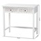 Baxton Studio Yelena Classic and Traditional White Finished Wood 2-Drawer Console Table 236-13336-ZORO - alternate 8
